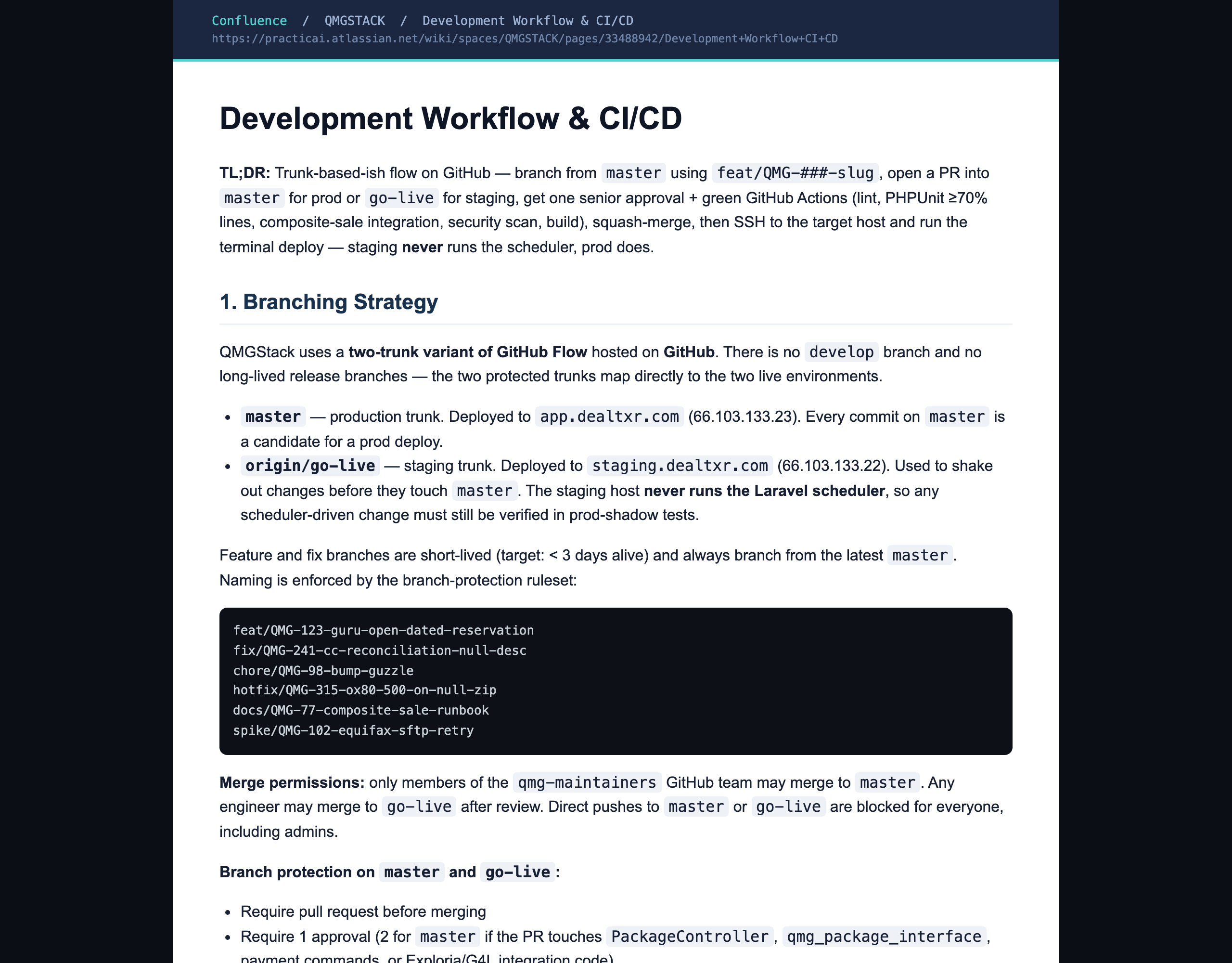 Development Workflow and CI/CD
