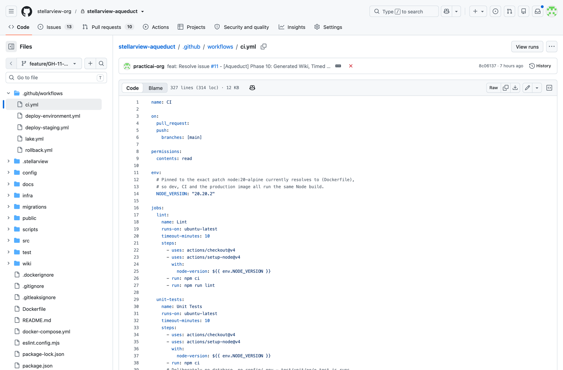 compute.tf, 217 lines of Terraform written by the build