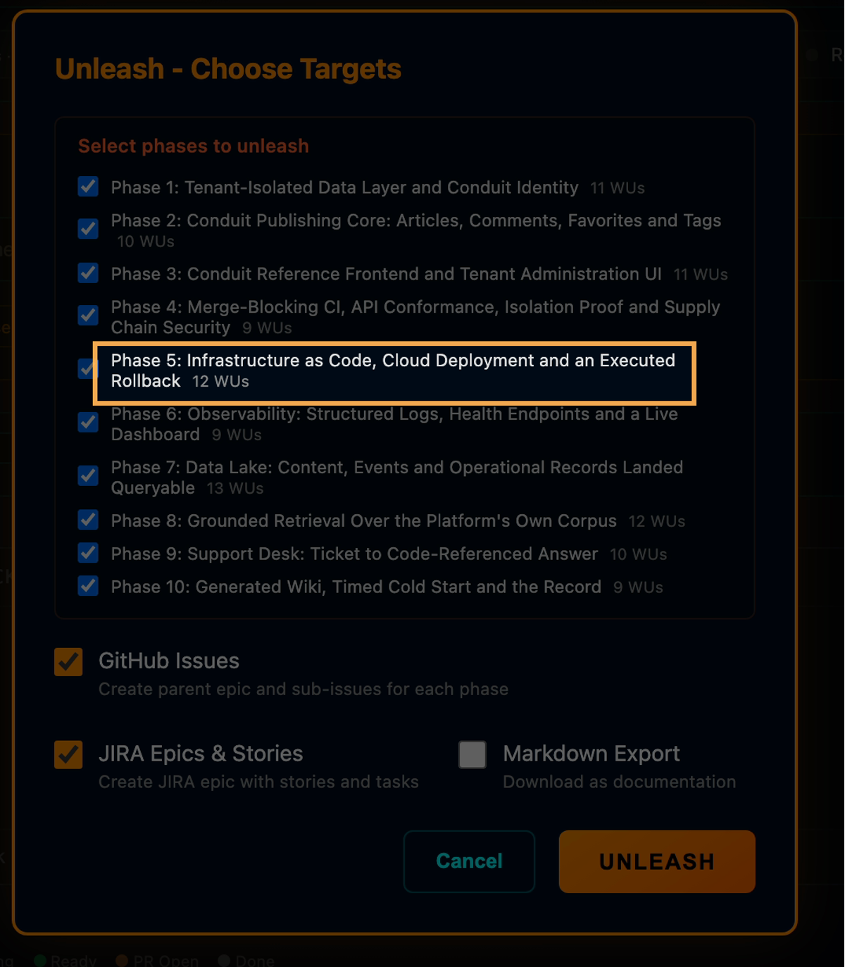 Phase 5: Infrastructure as Code, Cloud Deployment and an Executed Rollback, 12 WUs