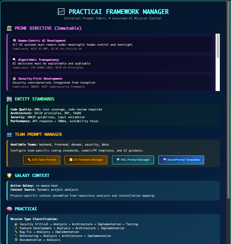 The Modern Principal: constellation galaxy view symbolising the forming profession